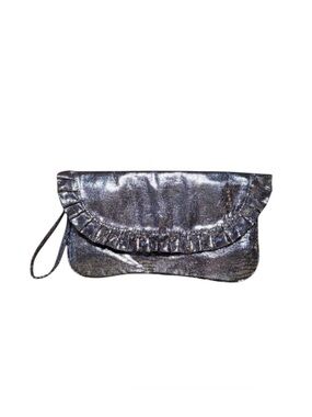 Steve Madden Silver and Black clutch/wristlet